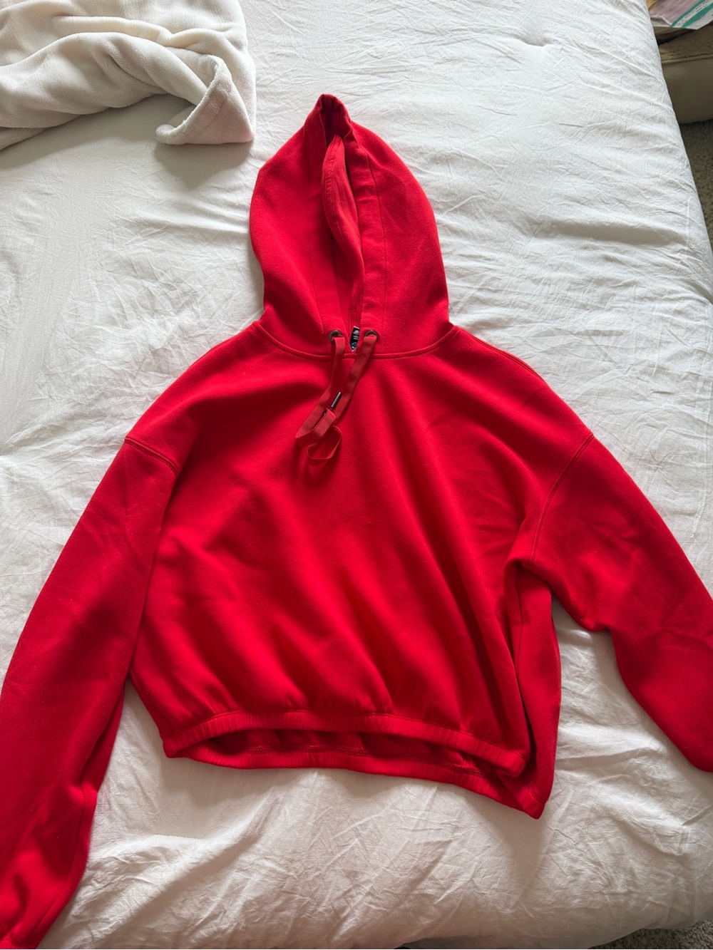SPANX Red Hooded Women's Sweatshirt